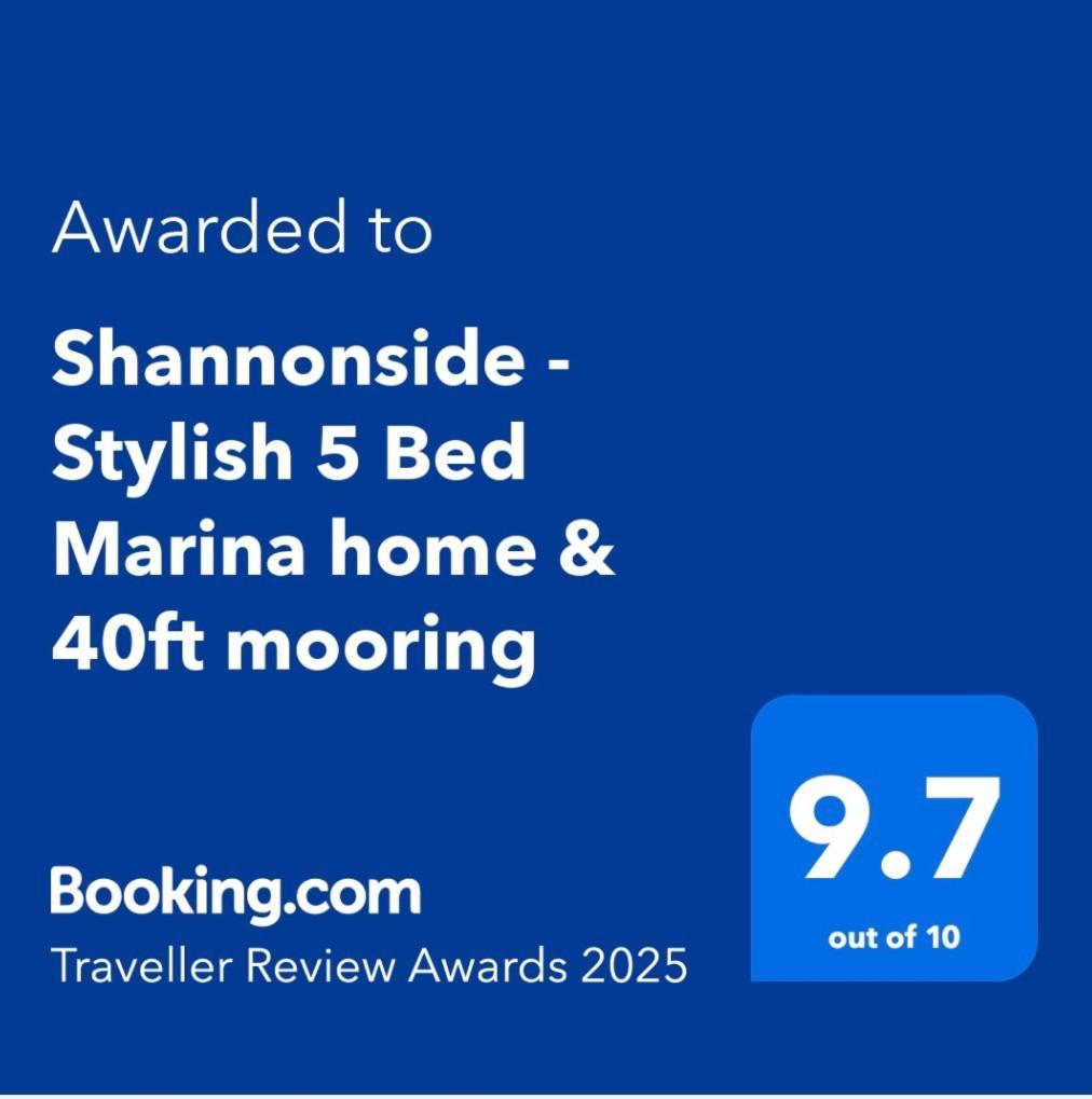 Shannonside - Stylish 5 Bed Marina Home & 40Ft Mooring Termonbarry Exterior photo